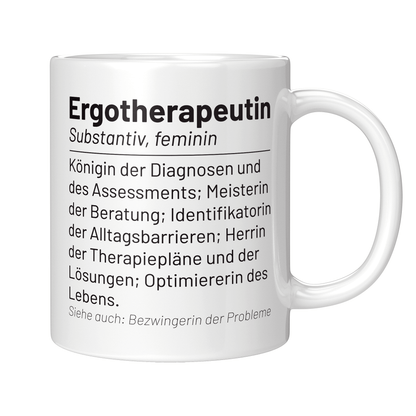 Ergotherapie Tasse - Wörterbuch "Ergotherapeutin" (Ergotherapeut, Geschenk)