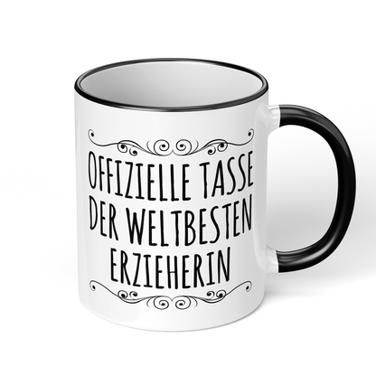 CupHaven® Erzieher Tasse - Weltbeste Erzieherin - Geschenk für Erzieher und Erzieherinnen
