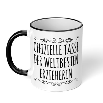 CupHaven® Erzieher Tasse - Weltbeste Erzieherin - Geschenk für Erzieher und Erzieherinnen