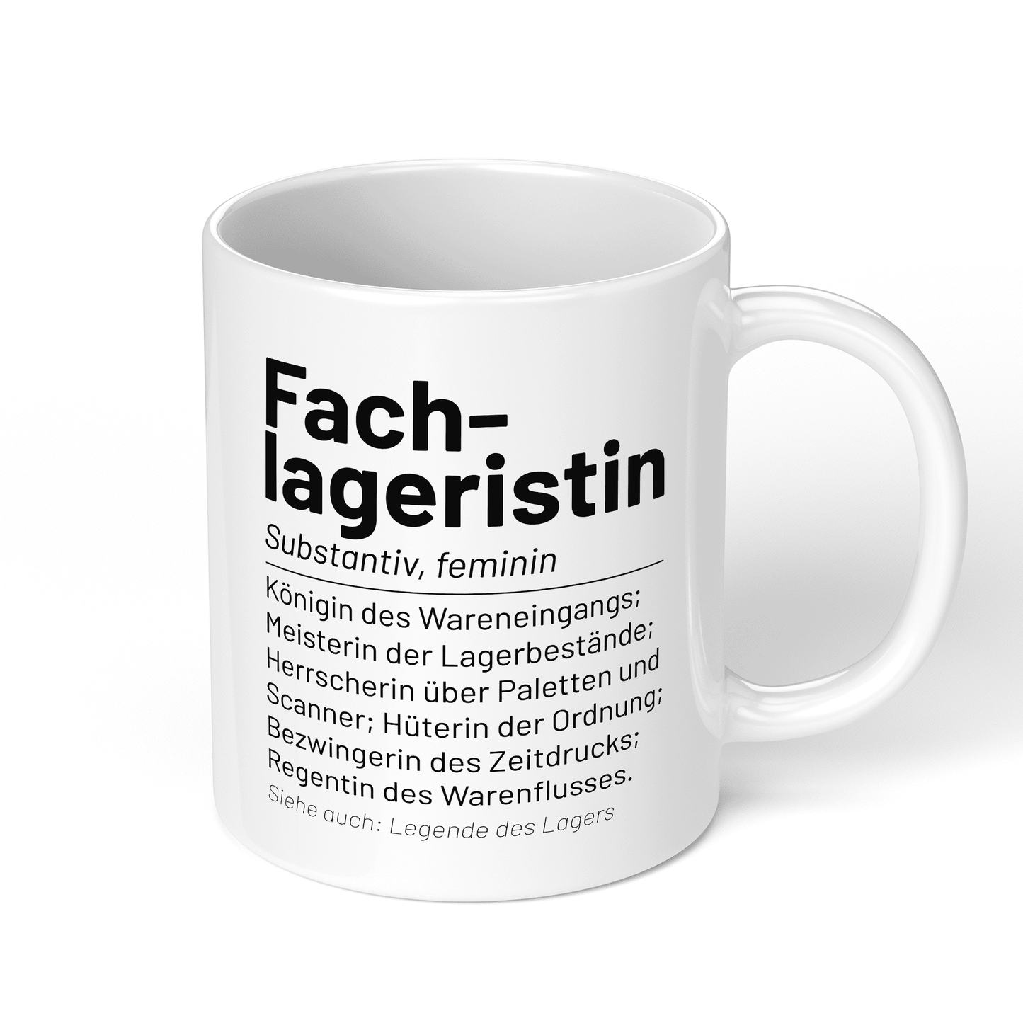 CupHaven® Fachlagerist Tasse - Wörterbuch "Fachlageristin" - Geschenk für Fachlageristen und Fachlageristinnen