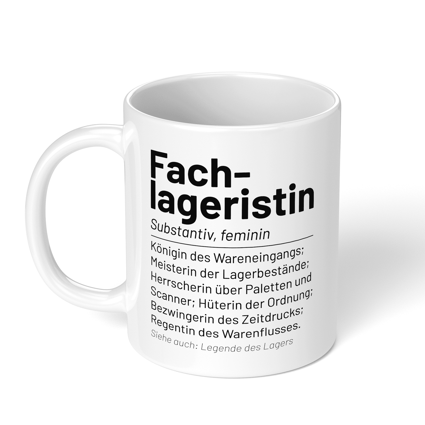 CupHaven® Fachlagerist Tasse - Wörterbuch "Fachlageristin" - Geschenk für Fachlageristen und Fachlageristinnen