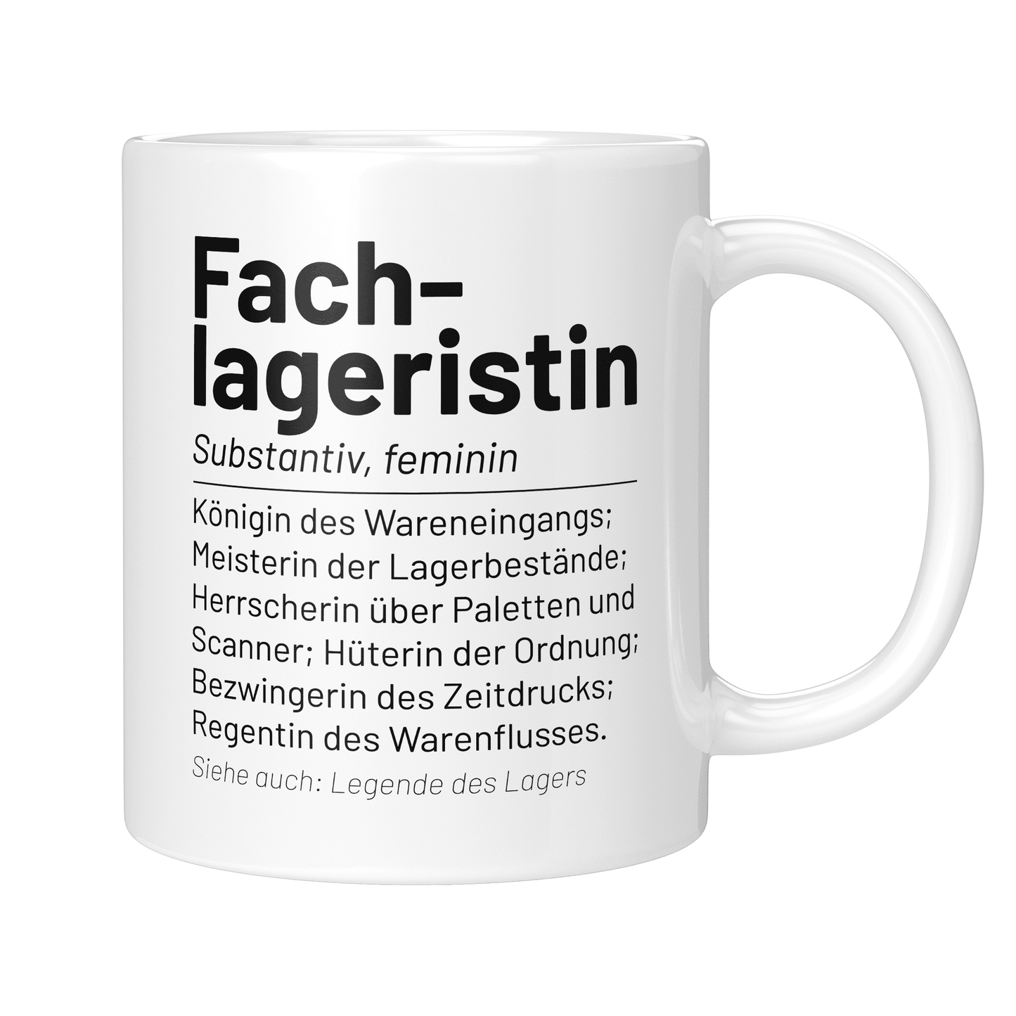 CupHaven® Fachlagerist Tasse - Wörterbuch "Fachlageristin" - Geschenk für Fachlageristen und Fachlageristinnen
