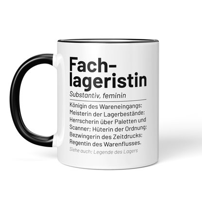 CupHaven® Fachlagerist Tasse - Wörterbuch "Fachlageristin" - Geschenk für Fachlageristen und Fachlageristinnen