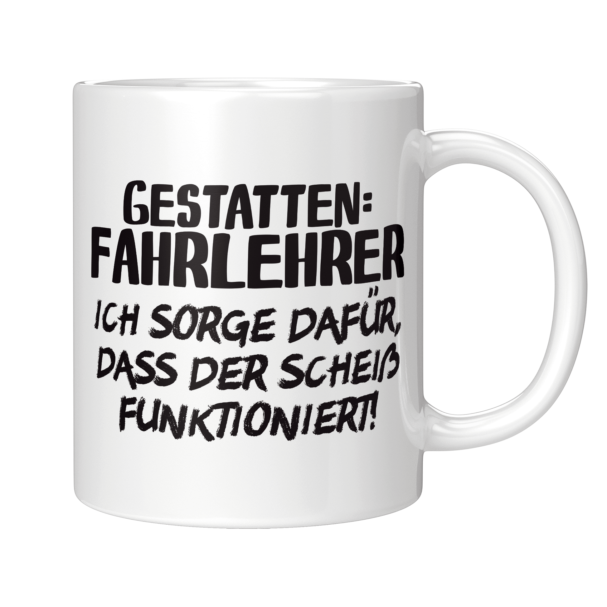 Fahrlehrer Tasse - Gestatten: Fahrlehrer (Fahrschule, Fahrlehrerin, Geschenk)