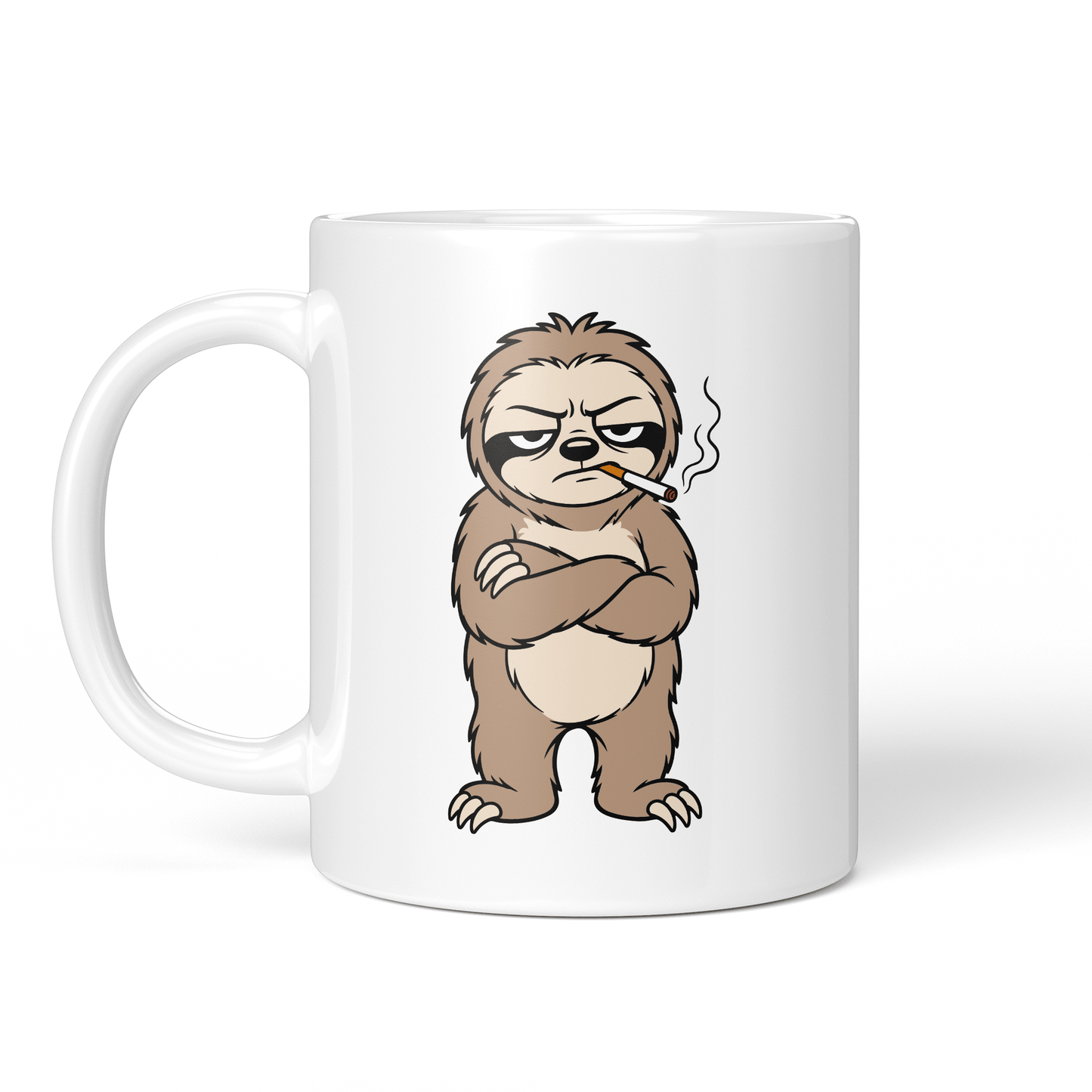 CupHaven® Faultier Tasse - Genervtes Faultier - Geschenk für Faultier-Liebhaber