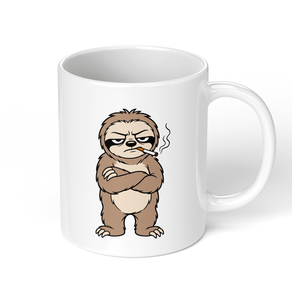 CupHaven® Faultier Tasse - Genervtes Faultier - Geschenk für Faultier-Liebhaber