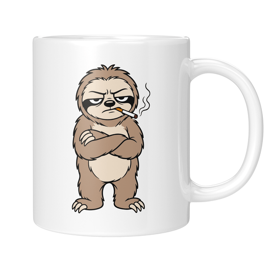 CupHaven® Faultier Tasse - Genervtes Faultier - Geschenk für Faultier-Liebhaber