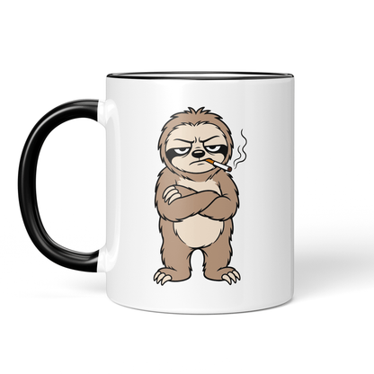 CupHaven® Faultier Tasse - Genervtes Faultier - Geschenk für Faultier-Liebhaber