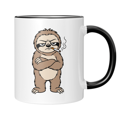 CupHaven® Faultier Tasse - Genervtes Faultier - Geschenk für Faultier-Liebhaber
