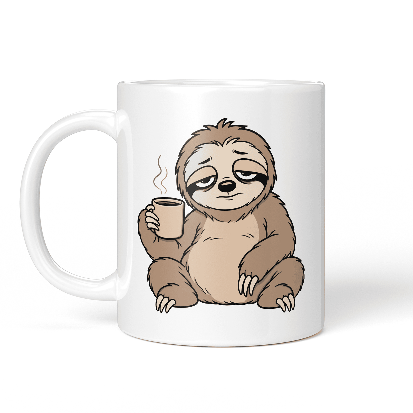 CupHaven® Faultier Tasse - Übermüdetes Faultier - Geschenk für Faultier-Liebhaber