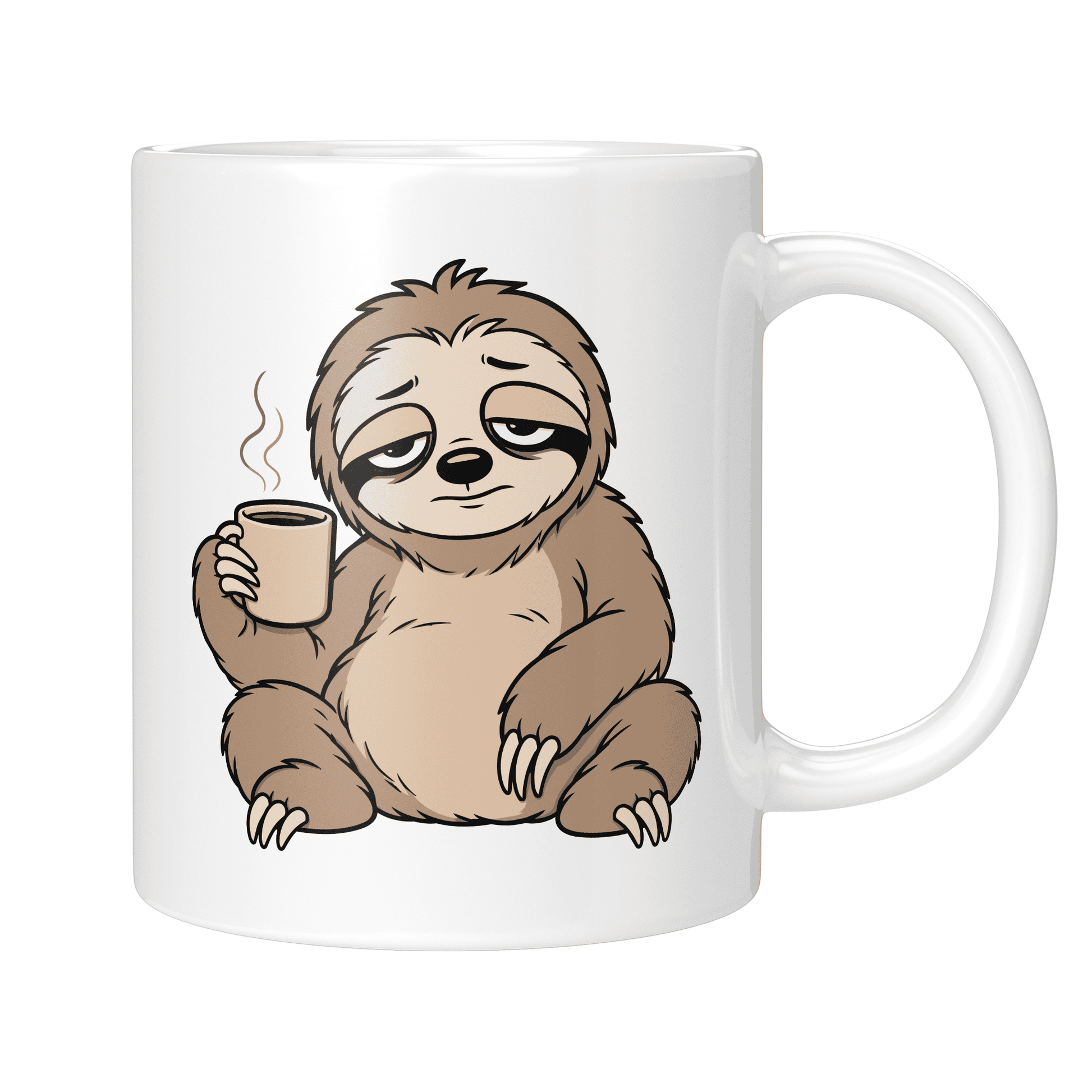 CupHaven® Faultier Tasse - Übermüdetes Faultier - Geschenk für Faultier-Liebhaber