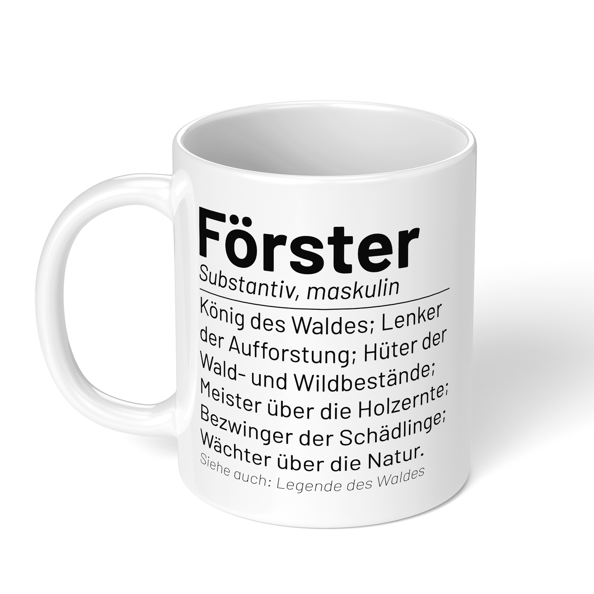 CupHaven® Förster Tasse - Wörterbuch "Förster" - Geschenk für Förster