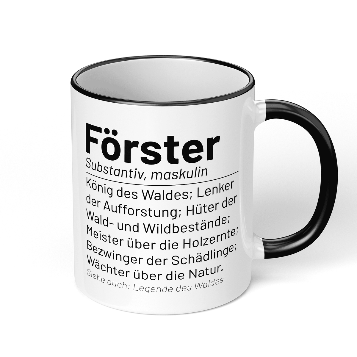 CupHaven® Förster Tasse - Wörterbuch "Förster" - Geschenk für Förster