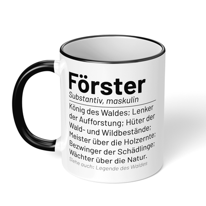 CupHaven® Förster Tasse - Wörterbuch "Förster" - Geschenk für Förster