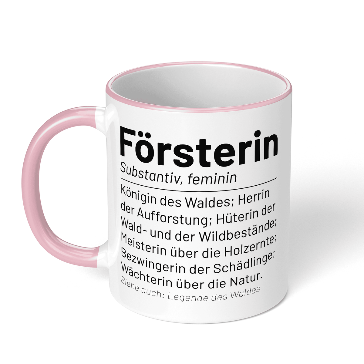 CupHaven® Förster Tasse - Wörterbuch "Försterin" - Geschenk für Försterinnen
