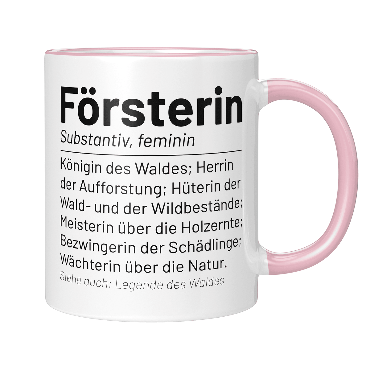 CupHaven® Förster Tasse - Wörterbuch "Försterin" - Geschenk für Försterinnen