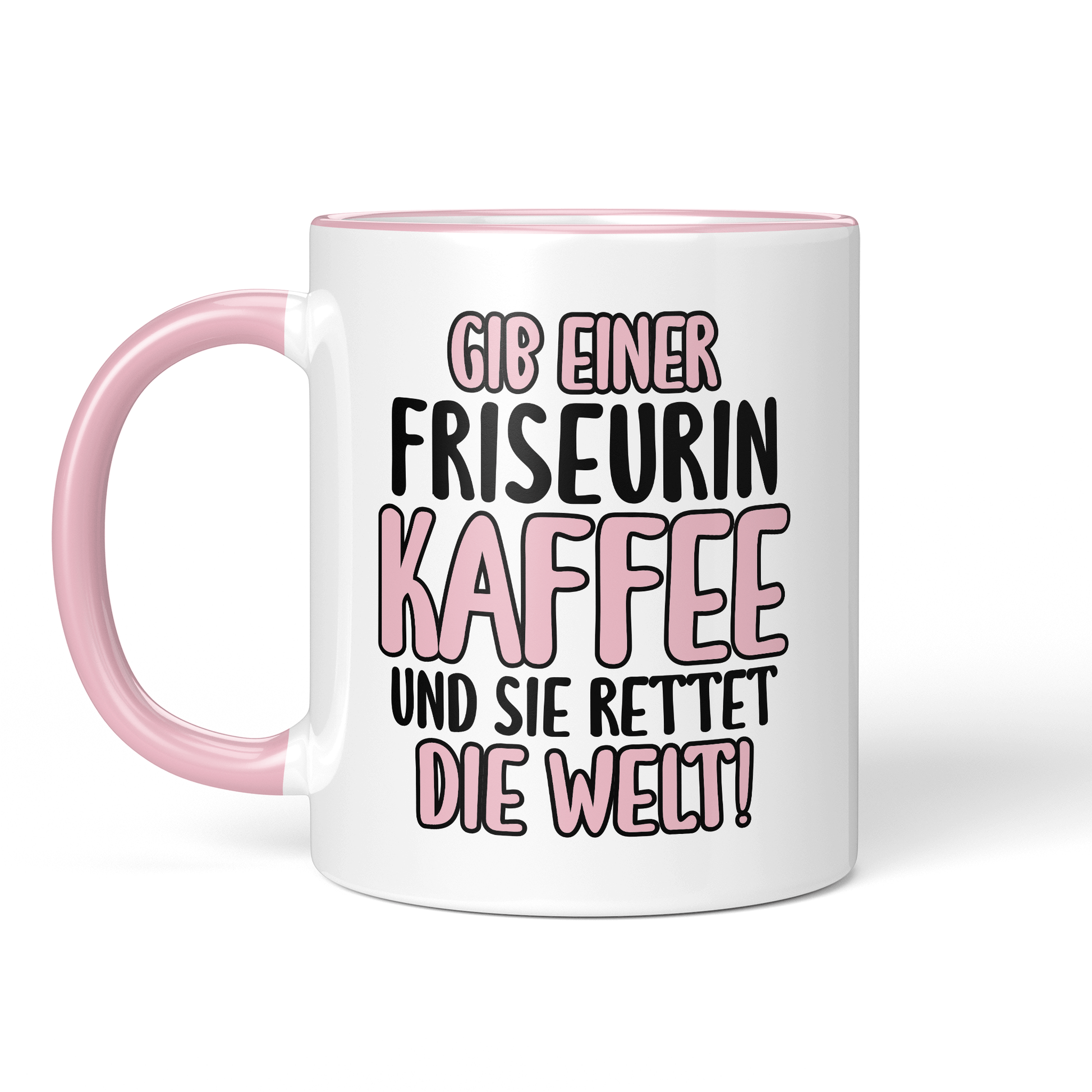 CupHaven® Friseur Tasse - Gib einer Friseurin Kaffee und sie rettet die Welt! - Geschenk für Friseurinnen und Friseure