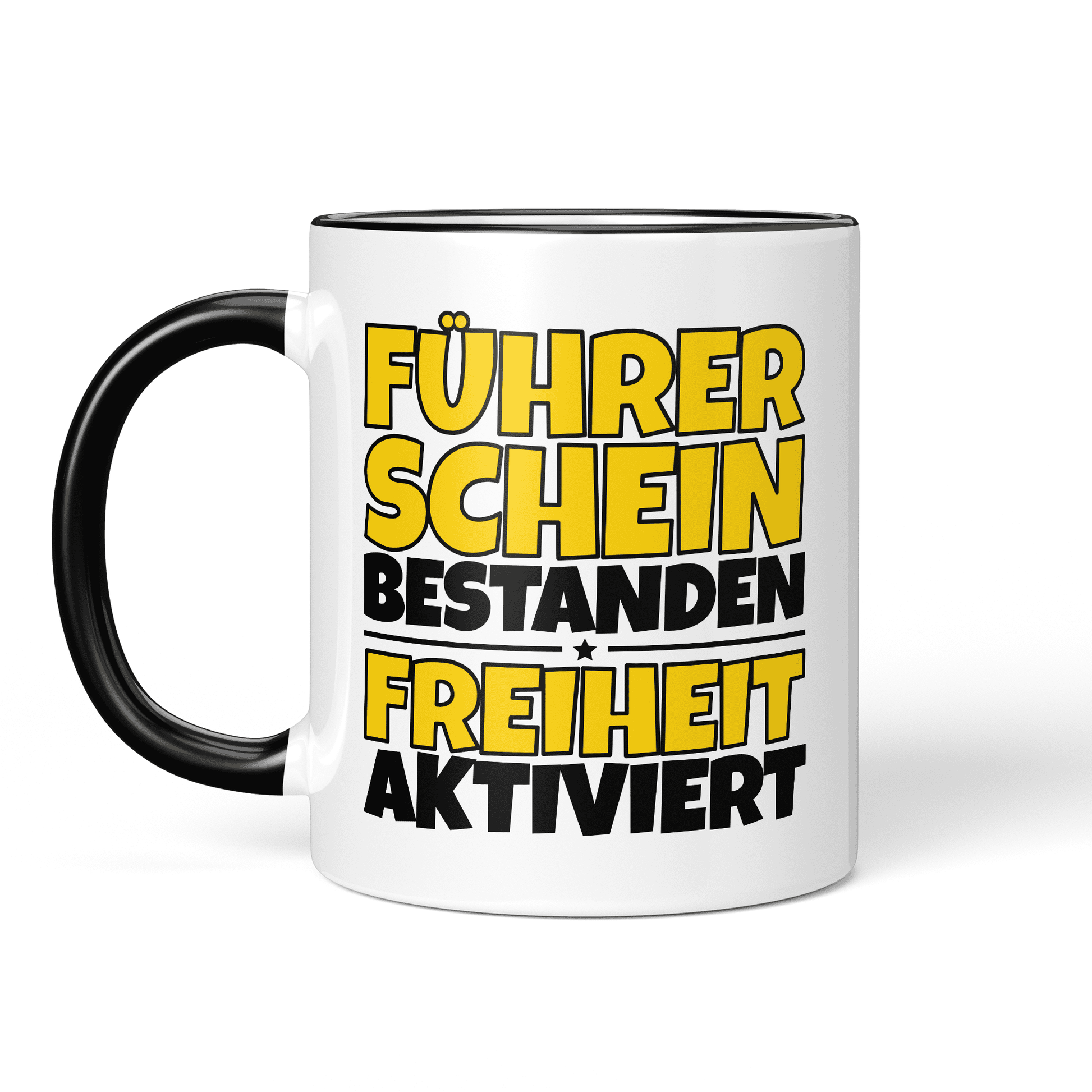 CupHaven® Führerschein Bestanden Tasse - Führerschein bestanden - Freiheit aktiviert - Geschenk zur bestandenen Fahrprüfung