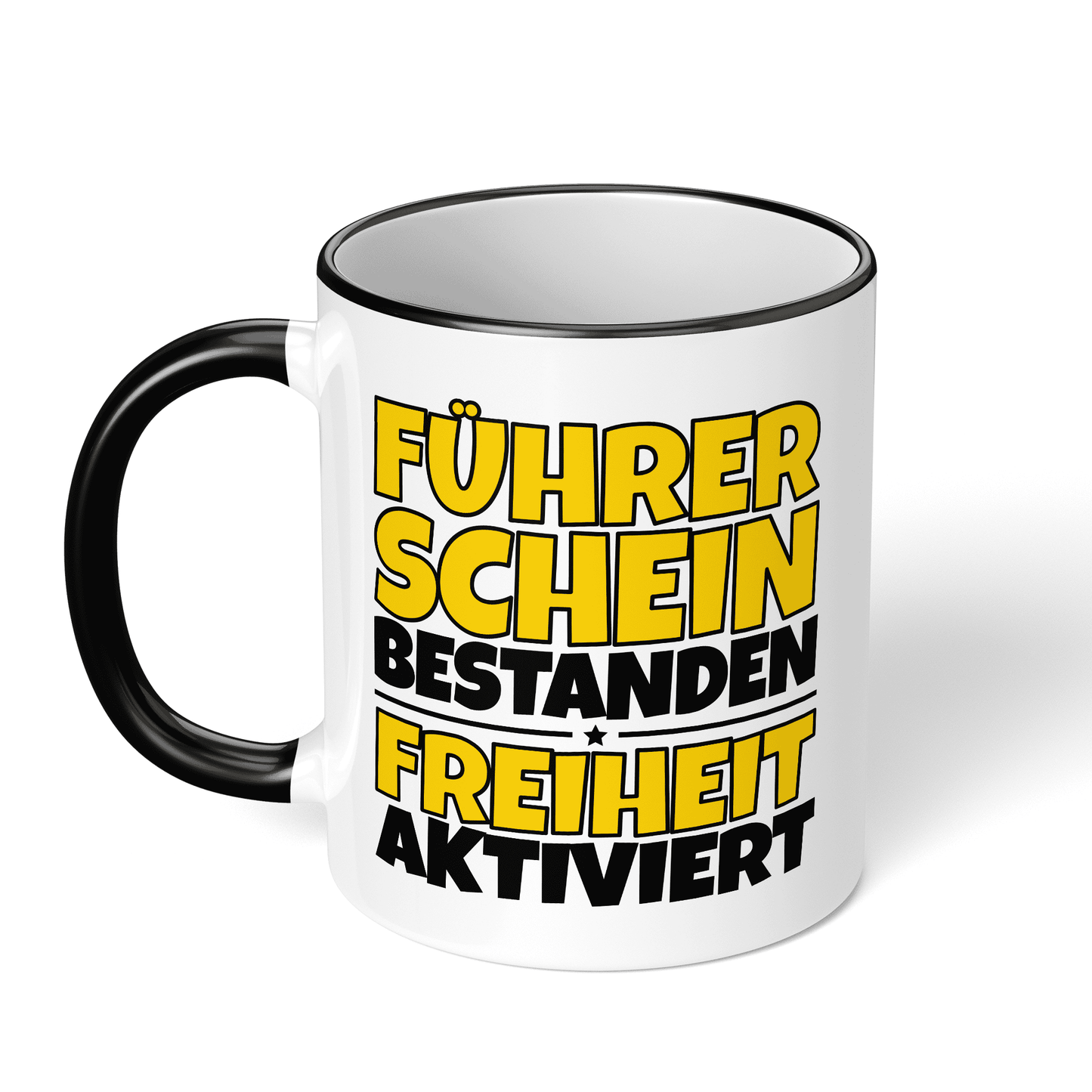 CupHaven® Führerschein Bestanden Tasse - Führerschein bestanden - Freiheit aktiviert - Geschenk zur bestandenen Fahrprüfung