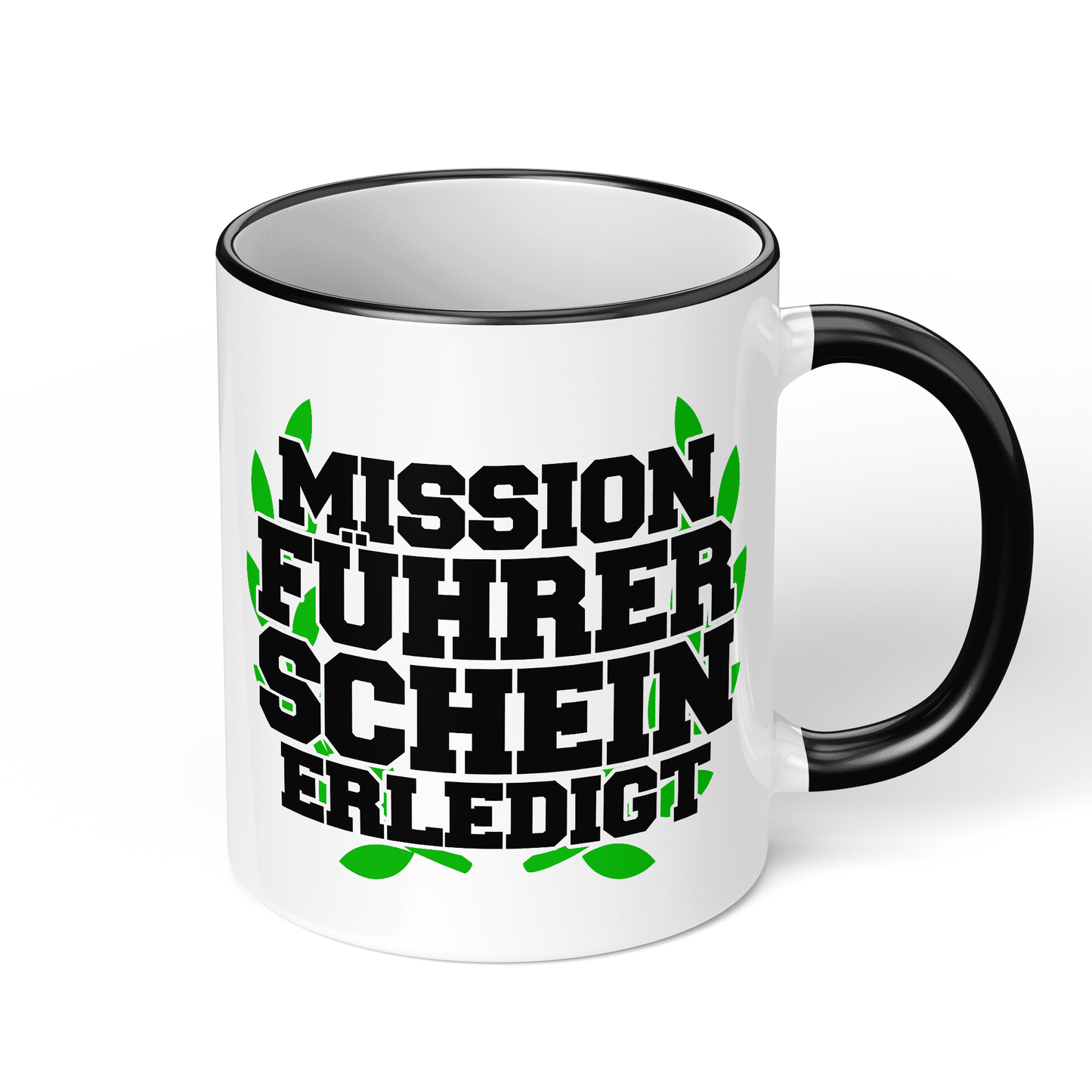 CupHaven® Führerschein Bestanden Tasse - Mission "Führerschein" erledigt - Geschenk zur bestandenen Fahrprüfung