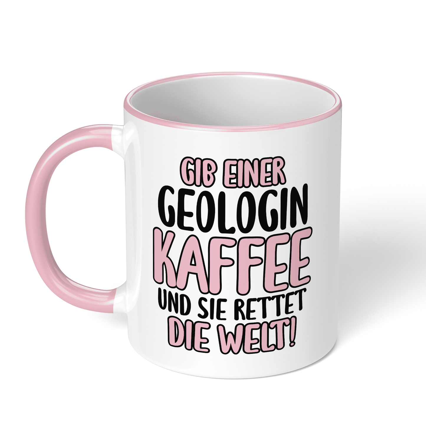 CupHaven® Geologie Tasse - Gib einer Geologin Kaffee und sie rettet die Welt! - Geschenk für Geologen und Geologinnen