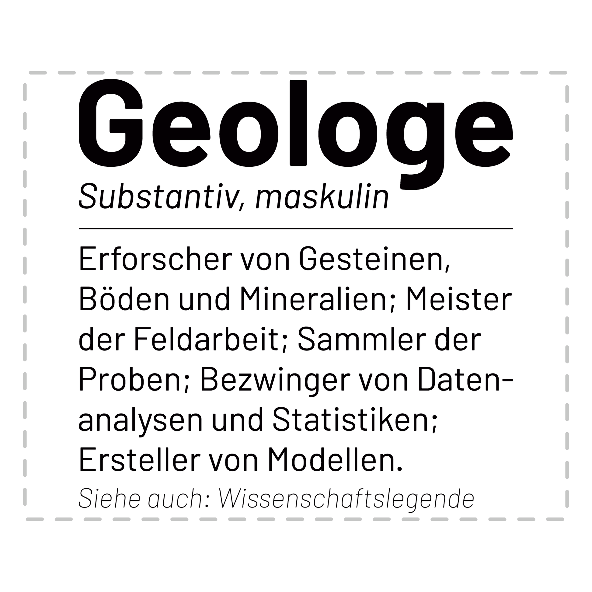 Geologie Tasse - Wörterbuch "Geologe" (Geologin, Geschenk)