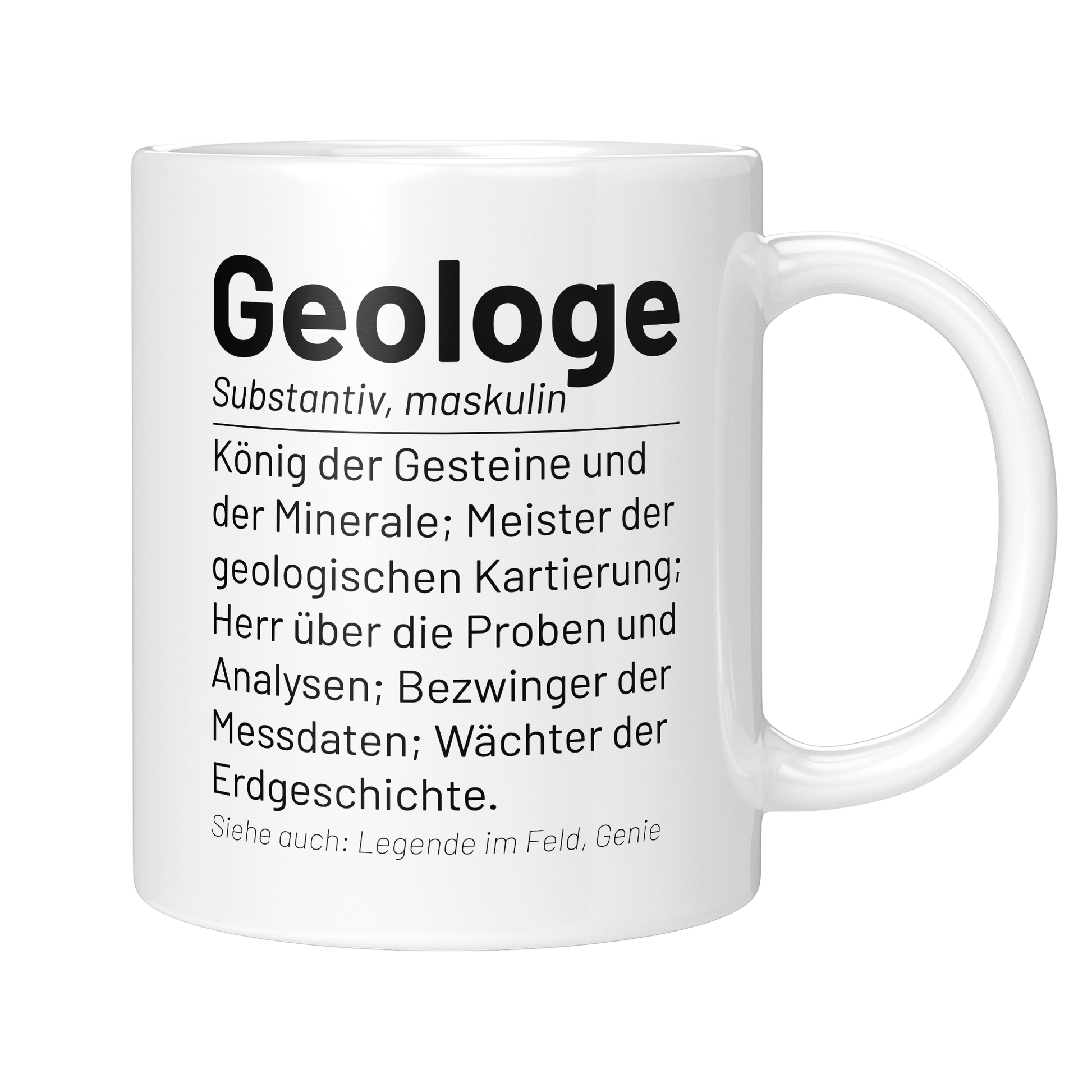 CupHaven® Geologie Tasse - Wörterbuch "Geologe" - Geschenk für Geologen und Geologinnen