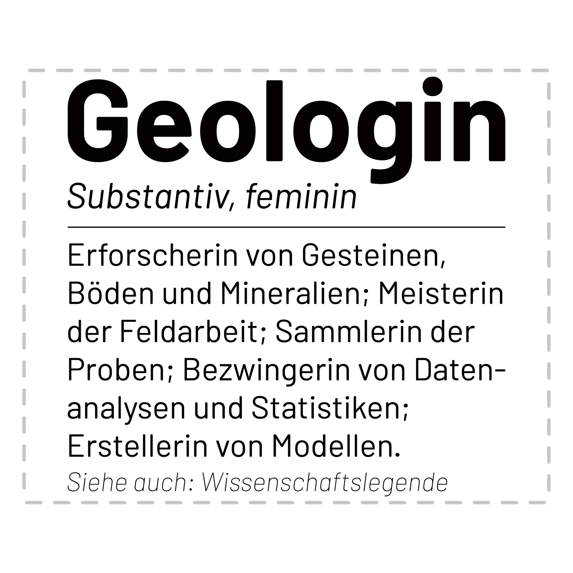 Geologie Tasse - Wörterbuch "Geologin" (Geologe, Geschenk)
