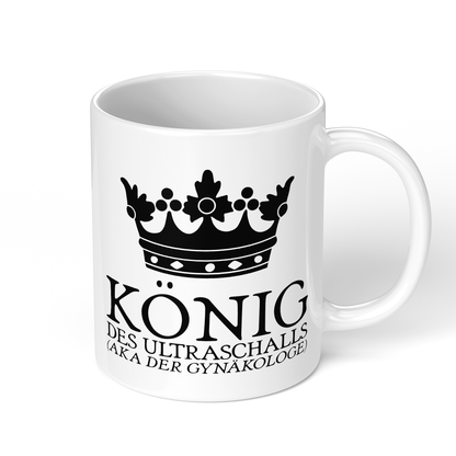CupHaven® Gynäkologie Tasse - König des Ultraschalls (aka der Gynäkologe) - Geschenk für Gynäkologen, Gynäkologinnen und Frauenärzte