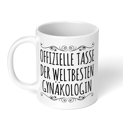 CupHaven® Gynäkologie Tasse - Weltbeste Gynäkologin - Geschenk für Gynäkologen, Gynäkologinnen und Frauenärzte