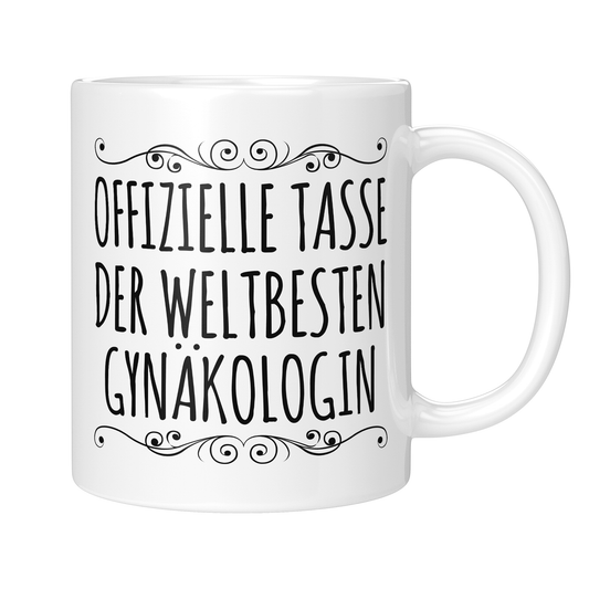 CupHaven® Gynäkologie Tasse - Weltbeste Gynäkologin - Geschenk für Gynäkologen, Gynäkologinnen und Frauenärzte