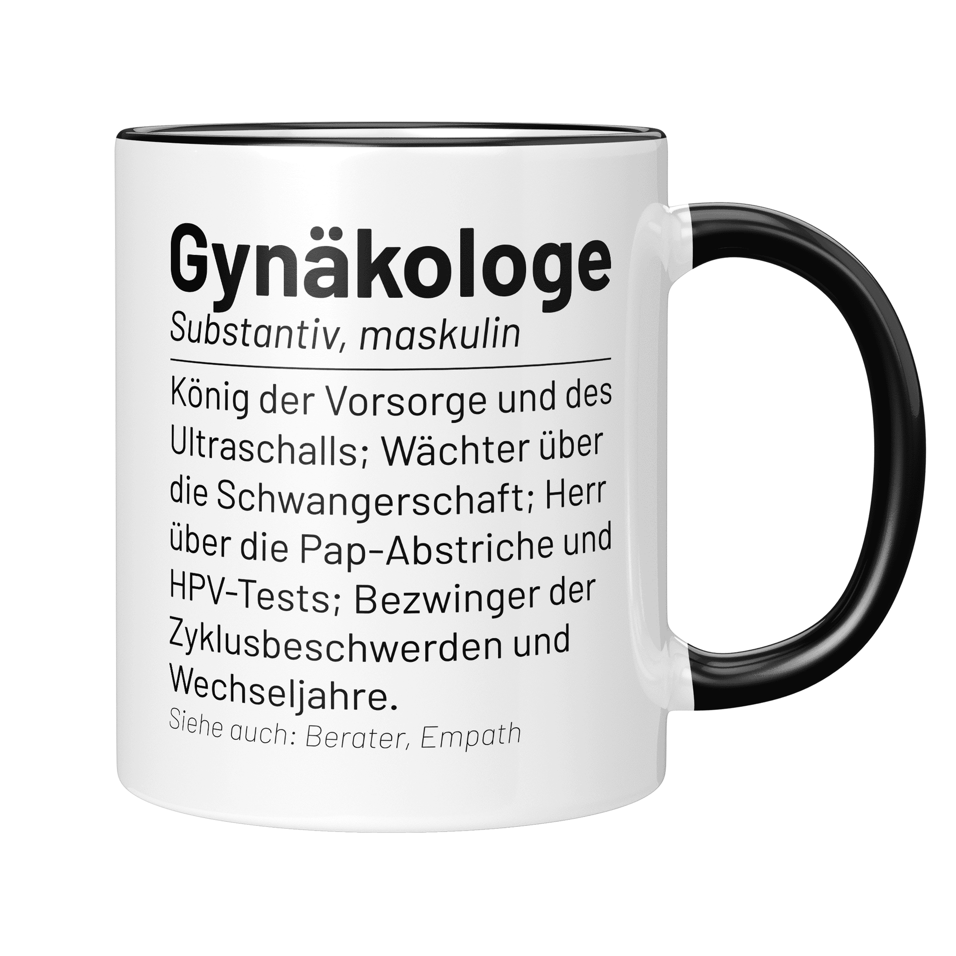 CupHaven® Gynäkologie Tasse - Wörterbuch "Gynäkologe" - Geschenk für Gynäkologen, Gynäkologinnen und Frauenärzte
