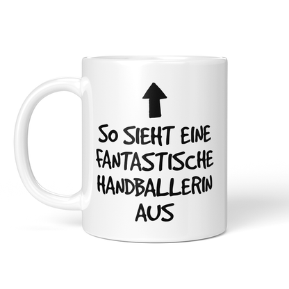 CupHaven® Handball Tasse - Fantastische Handballerin - Geschenk für Handballer und Handballerinnen