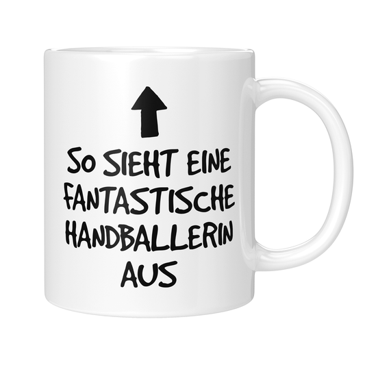 CupHaven® Handball Tasse - Fantastische Handballerin - Geschenk für Handballer und Handballerinnen