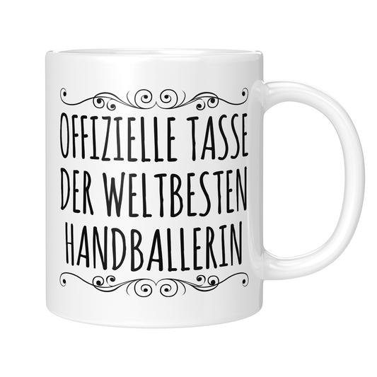 CupHaven® Handball Tasse - Weltbeste Handballerin - Geschenk für Handballer und Handballerinnen