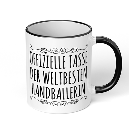 CupHaven® Handball Tasse - Weltbeste Handballerin - Geschenk für Handballer und Handballerinnen