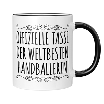 CupHaven® Handball Tasse - Weltbeste Handballerin - Geschenk für Handballer und Handballerinnen