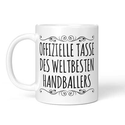 CupHaven® Handball Tasse - Weltbester Handballer - Geschenk für Handballer und Handballerinnen