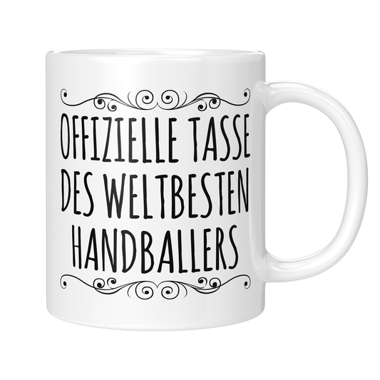 CupHaven® Handball Tasse - Weltbester Handballer - Geschenk für Handballer und Handballerinnen