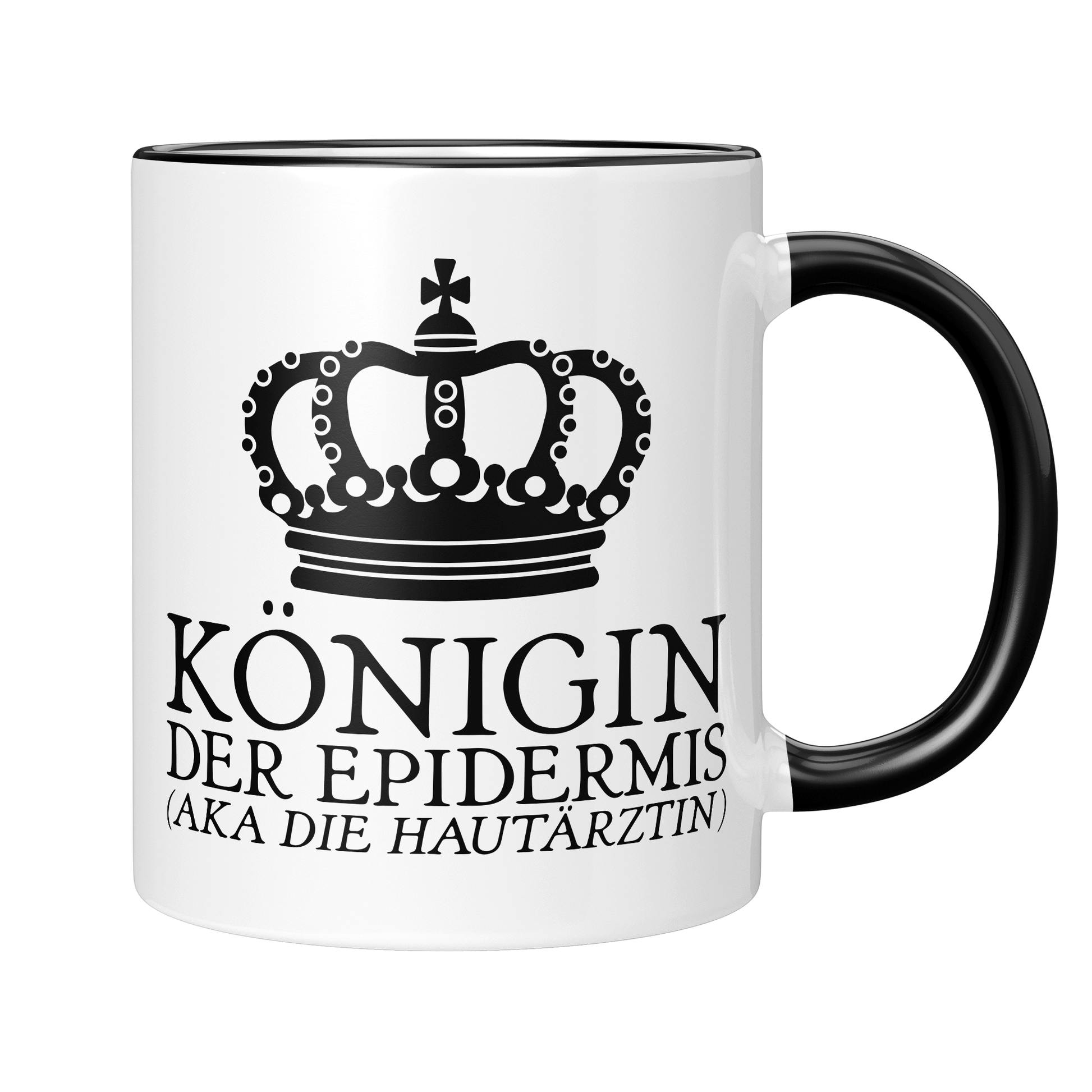 CupHaven® Hautarzt Tasse - Königin der Epidermis (aka die Hautärztin) - Geschenk für Hautärzte und Hautärztinnen