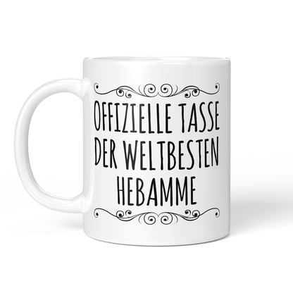 CupHaven® Hebamme Tasse - Weltbeste Hebamme - Geschenk für Hebammen und Entbindungspflegerinnen