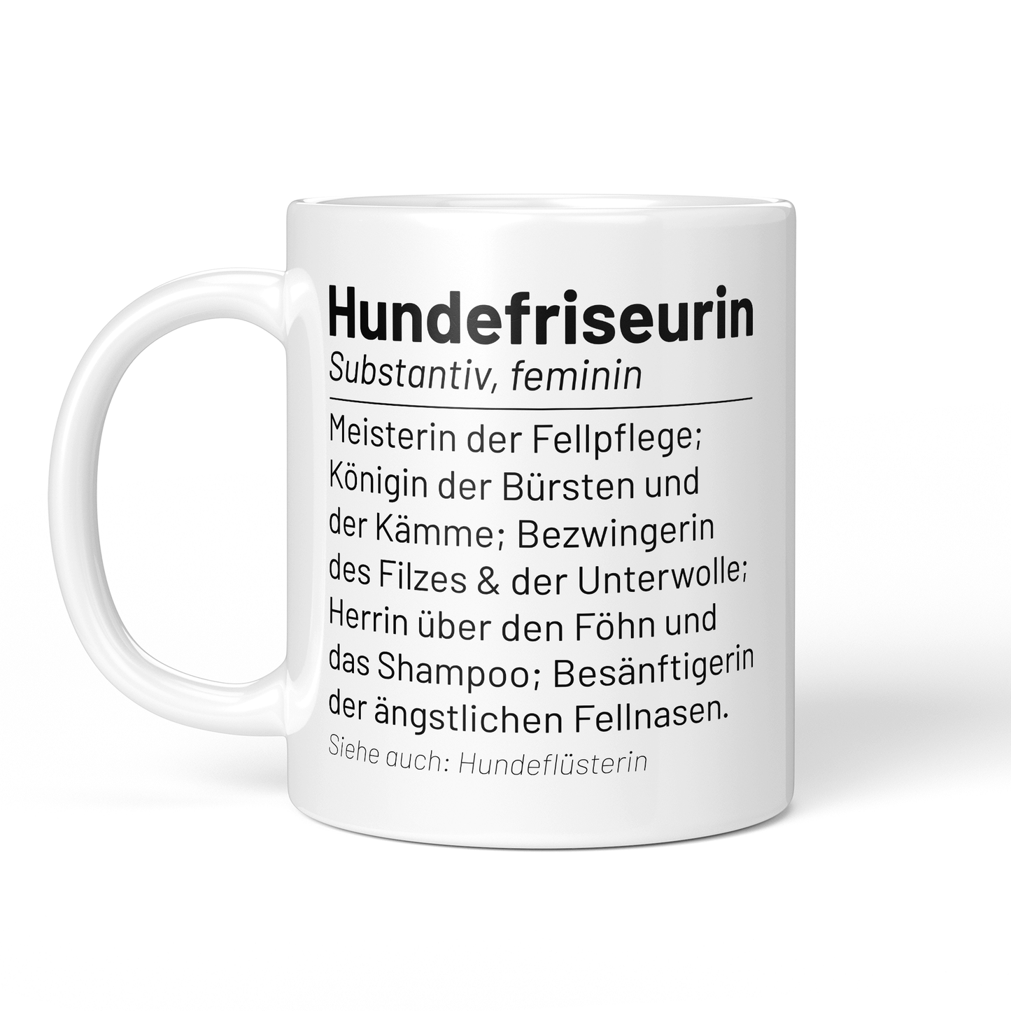 CupHaven® Hundefriseur Tasse - Wörterbuch "Hundefriseurin" - Geschenk für Hundefriseure und Hundefriseurinnen