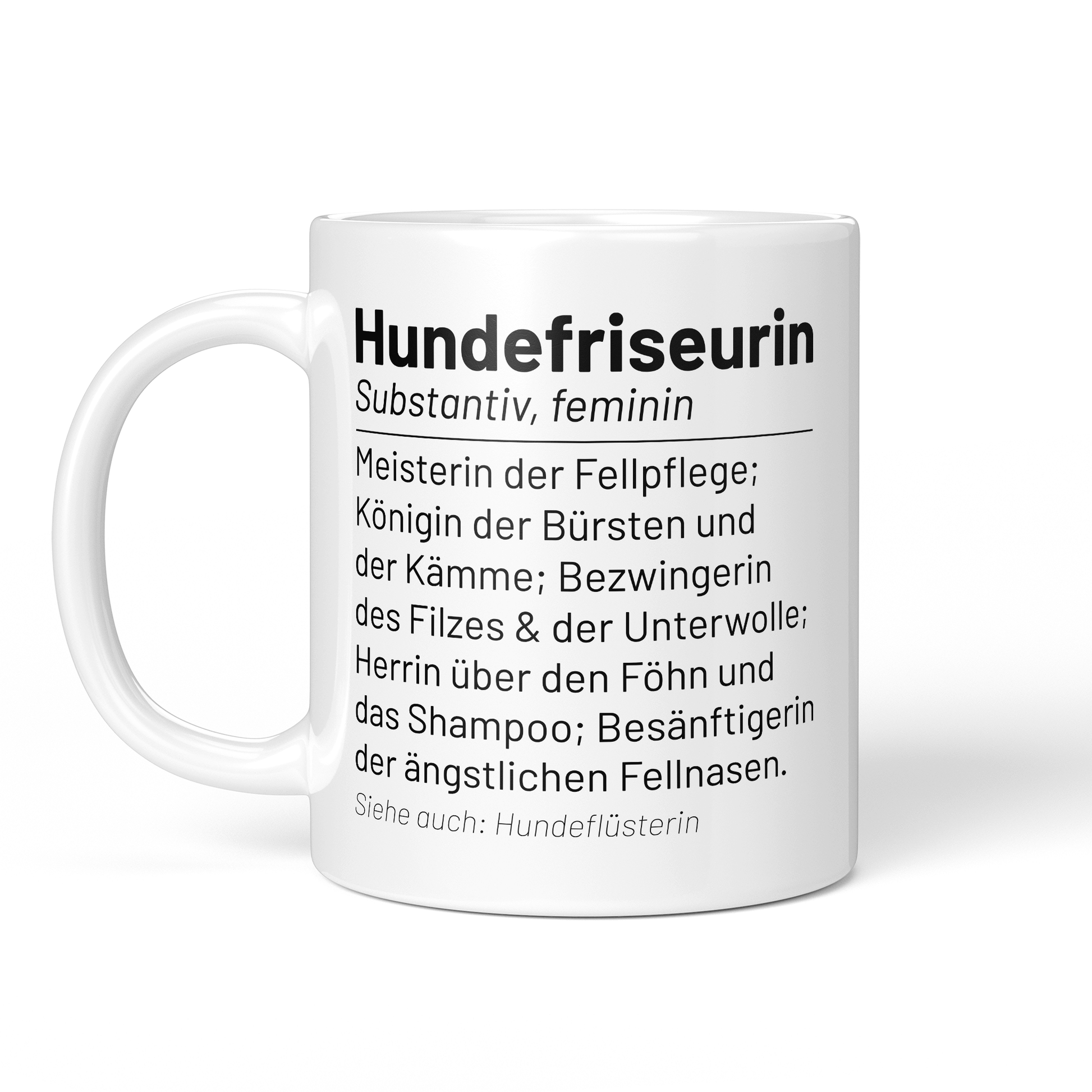CupHaven® Hundefriseur Tasse - Wörterbuch "Hundefriseurin" - Geschenk für Hundefriseure und Hundefriseurinnen