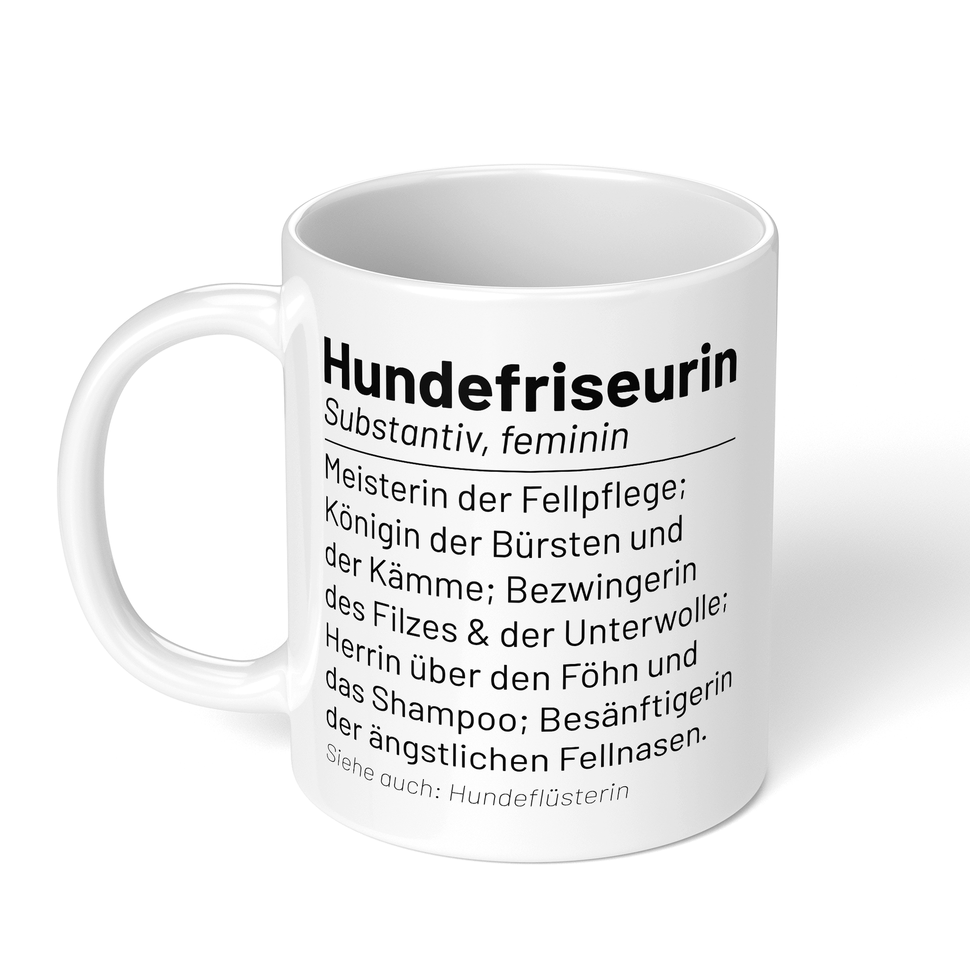 CupHaven® Hundefriseur Tasse - Wörterbuch "Hundefriseurin" - Geschenk für Hundefriseure und Hundefriseurinnen