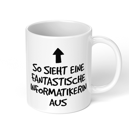 CupHaven® Informatiker Tasse - Fantastische Informatikerin - Geschenk für Informatiker und Informatikerinnen