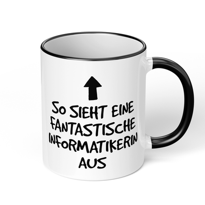 CupHaven® Informatiker Tasse - Fantastische Informatikerin - Geschenk für Informatiker und Informatikerinnen