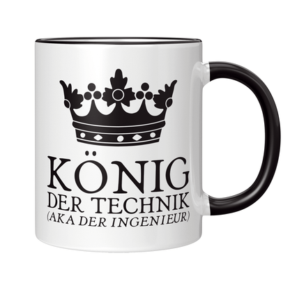 Ingenieur Tasse - König der Technik aka der Ingenieur (Ingenieurin, Geschenk)