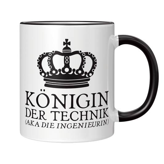 Ingenieur Tasse - Königin der Technik aka die Ingenieurin (Geschenk)