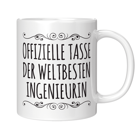 Ingenieur Tasse - Weltbeste Ingenieurin (Geschenk)