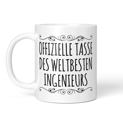 CupHaven® Ingenieur Tasse - Weltbester Ingenieur - Geschenk für Ingenieure und Ingenieurinnen